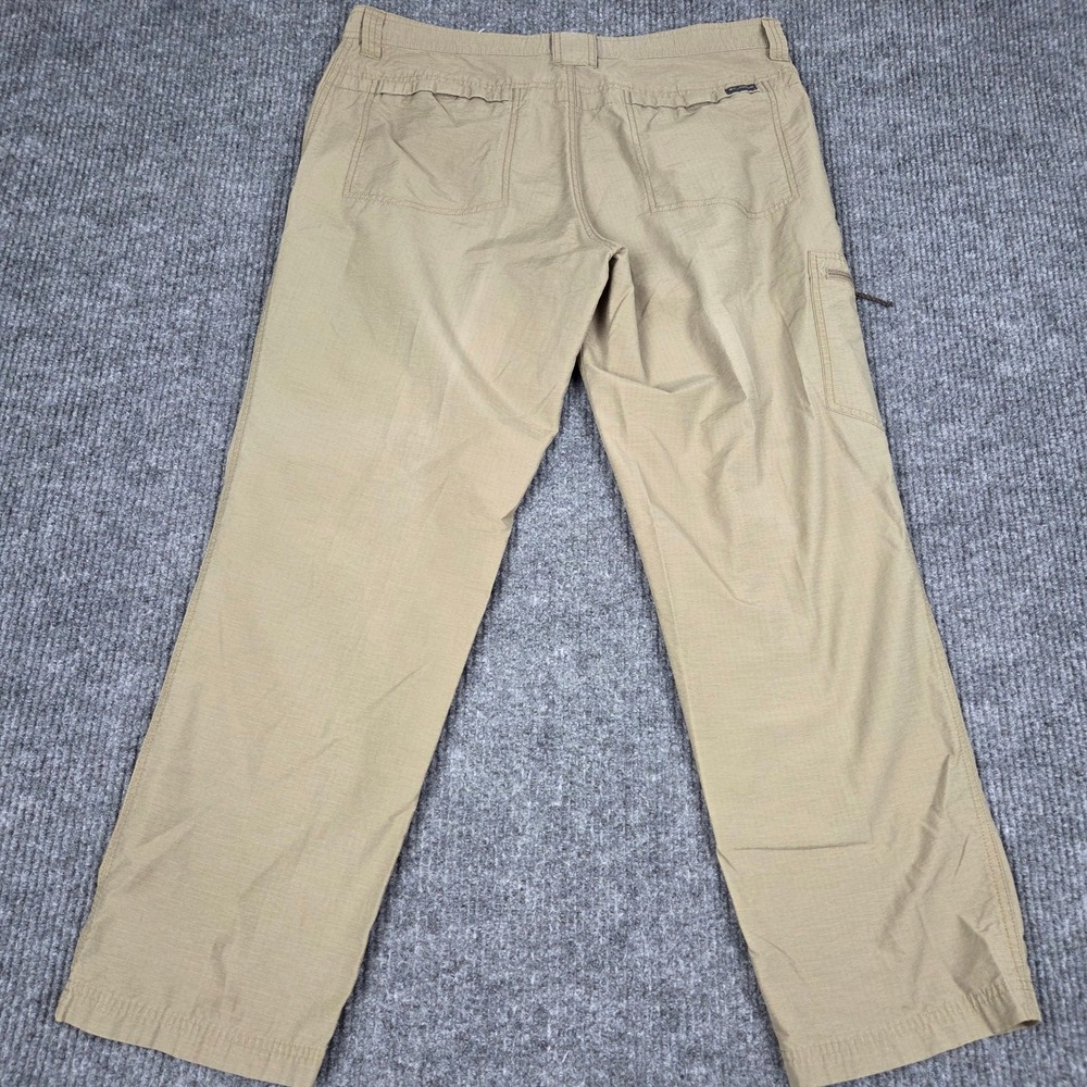 Columbia Mensβ 38x30 Tan Ripstop Cargo Hiking Pants Straight Leg RN69724 CA05367